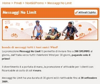 wind messaggi no limiti